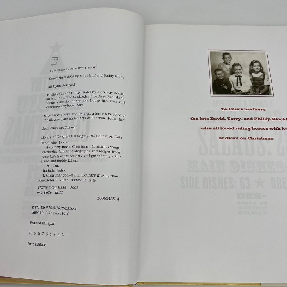 Country Music Christmas Cookbook Eddie Hand Buddy Killen w/ 15 Track CD - Picture 6 of 11